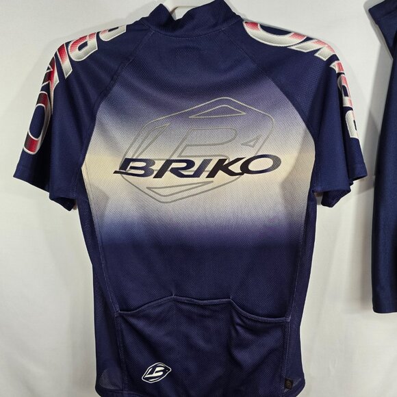 Briko Cycling Jersey Adult L - USA size M - Bonus Decathalon Padded Shorts (N-15 - Picture 7 of 16